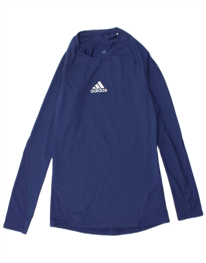 ADIDAS Mens Aeroready Top Long Sleeve XS Navy Blue Polyester