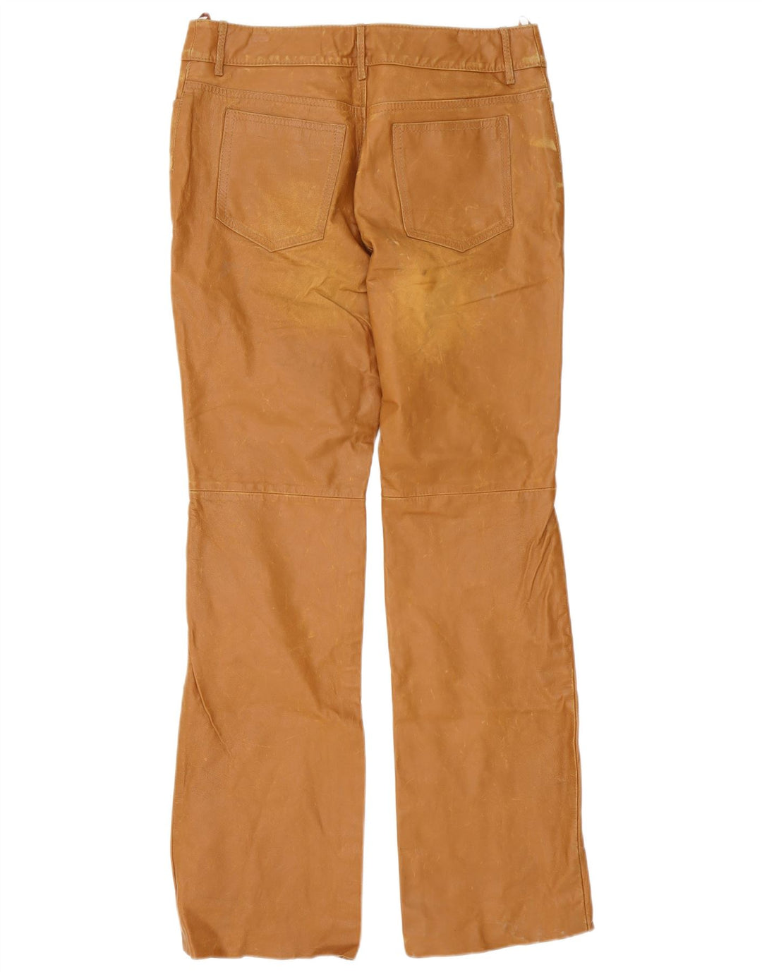 Pantaloni din piele vintage pentru bărbați W34 L35 maro