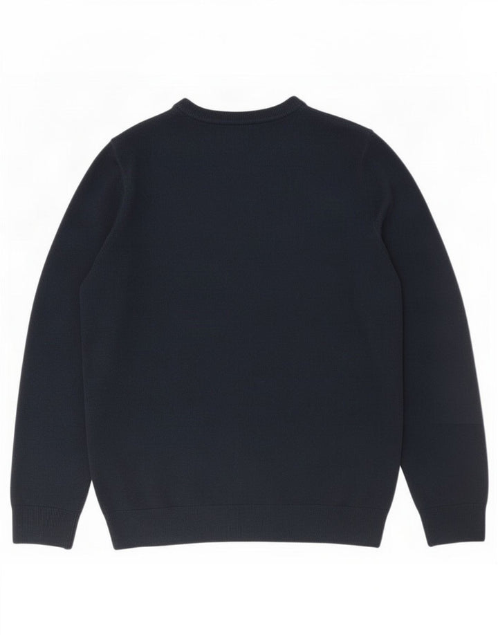 Pulover pentru bărbați Marks & Spencer cu decolteu rotund, mare, bleumarin, cașmir