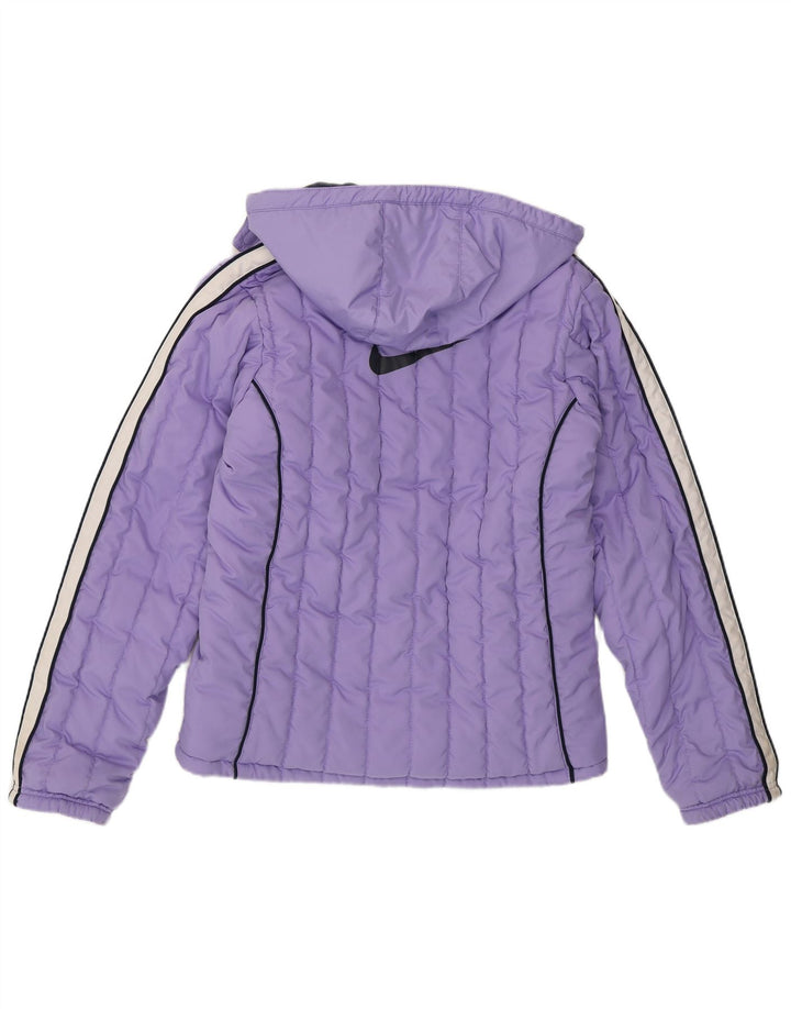Jachetă căptușită cu glugă pentru fete Nike 13-14 ani XL violet poliester color bloc