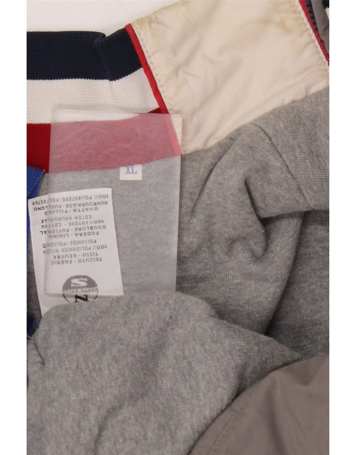 Jachetă bomber grafică pentru bărbați NORTH SAILS UK 42 XL Gri din poliamidă color bloc