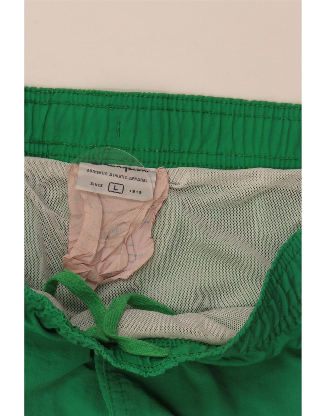 Pantaloni scurți de înot grafic pentru bărbați Champion, mari, verde, poliester color bloc
