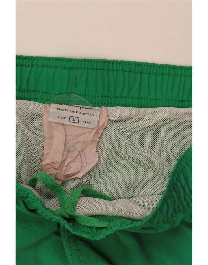 Pantaloni scurți de înot grafic pentru bărbați Champion, mari, verde, poliester color bloc