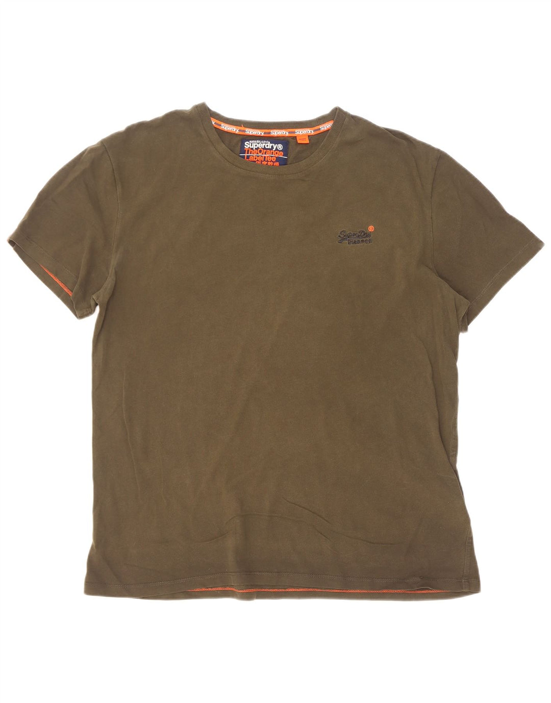 Tricou Superdry pentru bărbați Top XL Kaki Bumbac