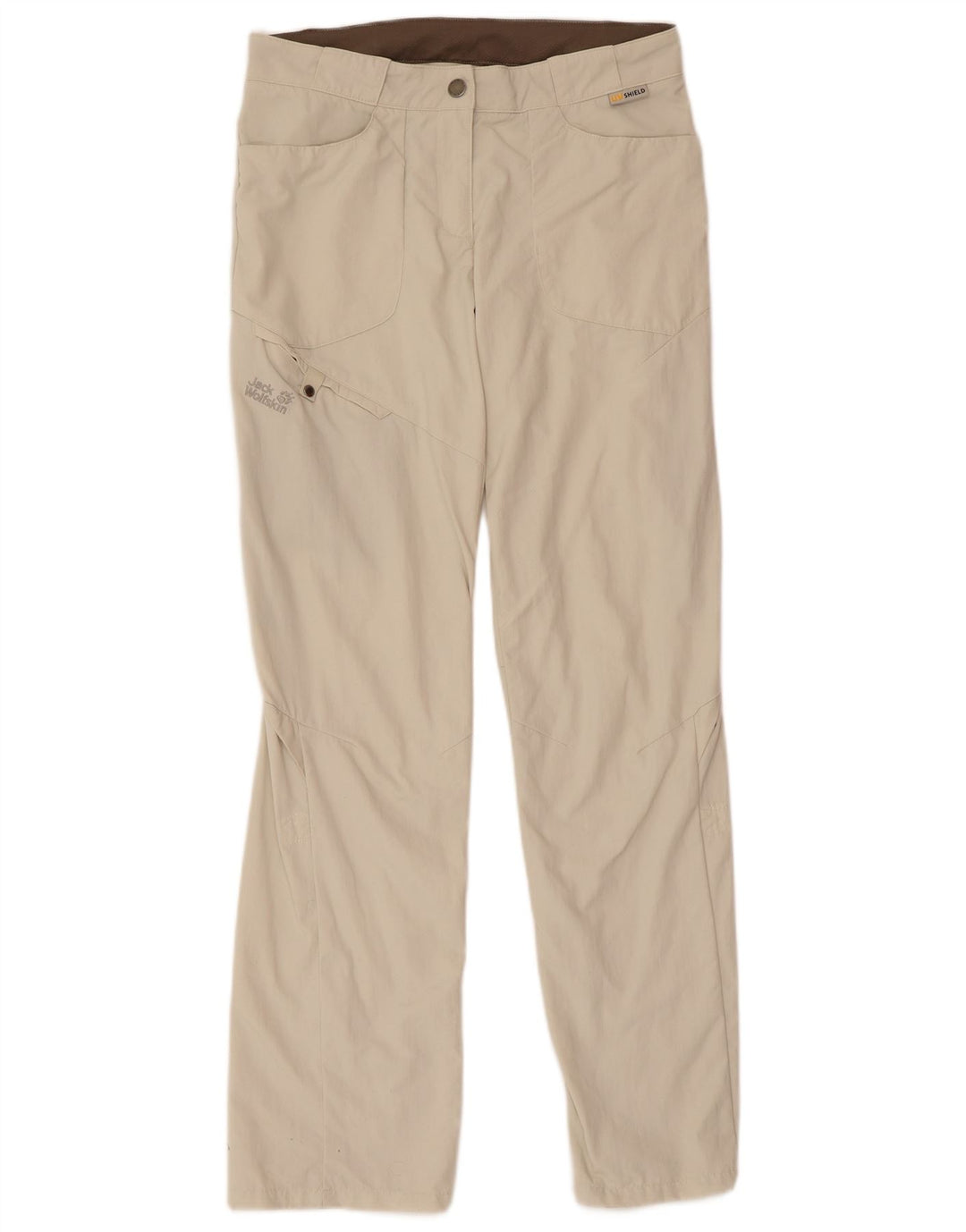 Jack Wolfskin Pantaloni cargo pentru femei UK 8 Small W30 L31 Bej Poliamidă
