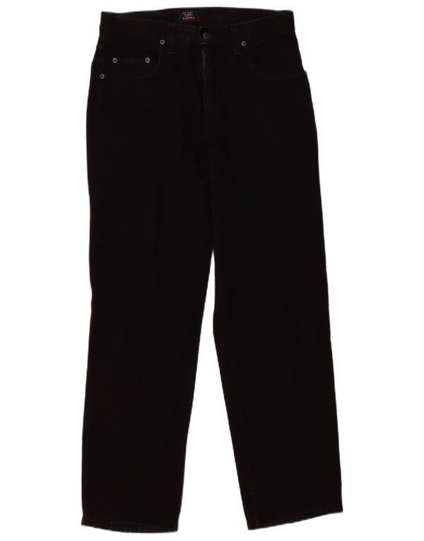 Lee Kansas Straight Jeans W32 L30 bumbac negru pentru bărbați