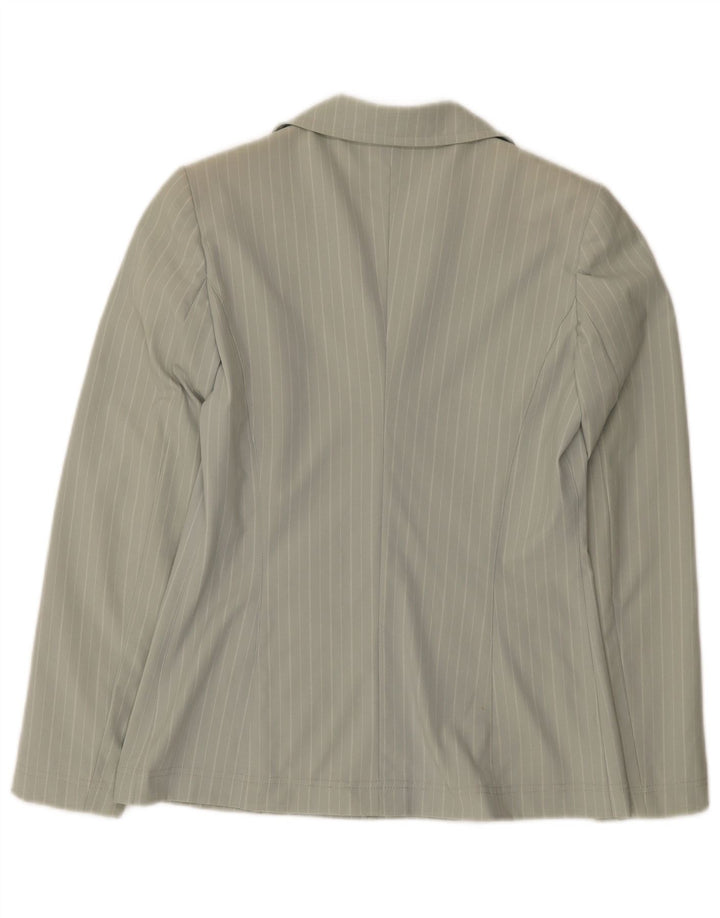 Jachetă Blazer pentru femei Marella UK 12 Poliamidă cu dungi verzi medii