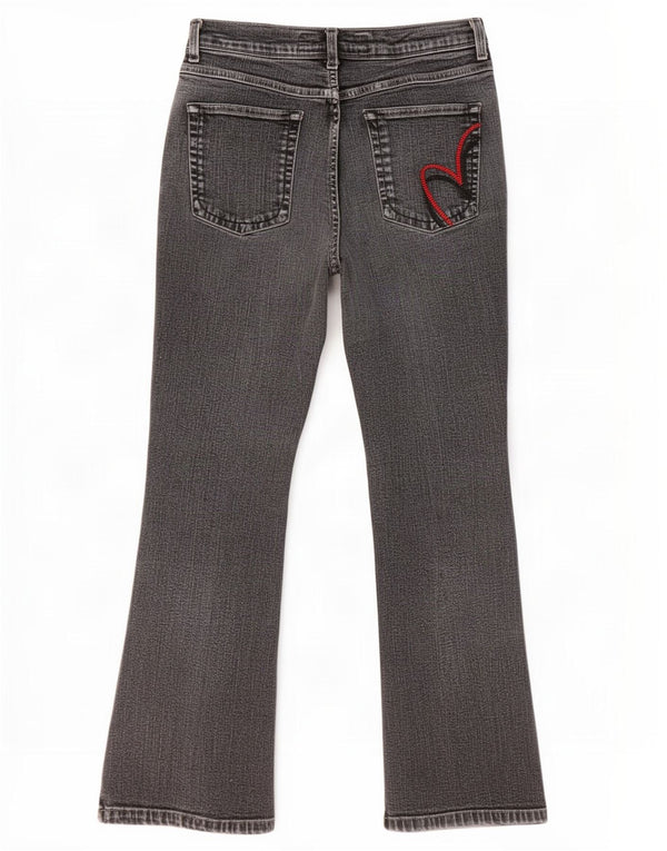Marks & Spencer Blugi pentru femei Per Una Bootcut UK 14 Medium W30 L27 Gri