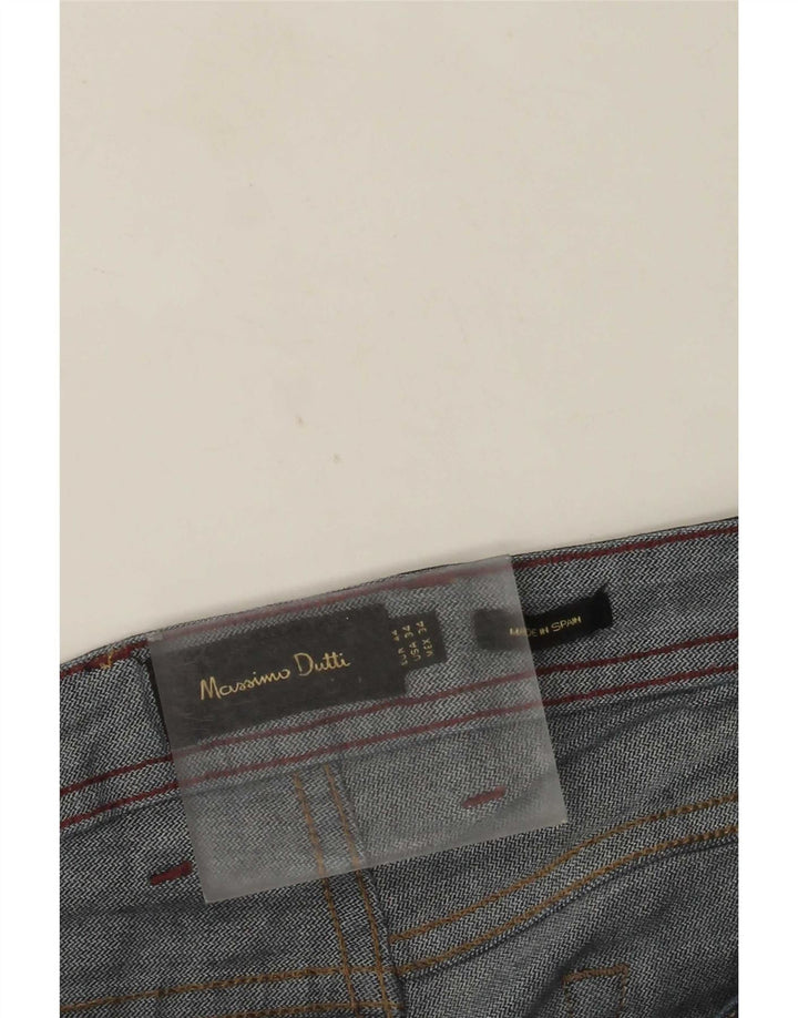 Blugi drepti Massimo Dutti pentru femei EU 44 Large W34 L29 Bleumarin
