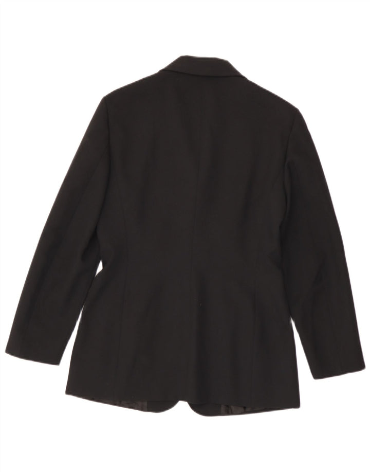 Jachetă pentru femei Max & Co. Blazer cu 3 nasturi UK 10 Poliester negru mic