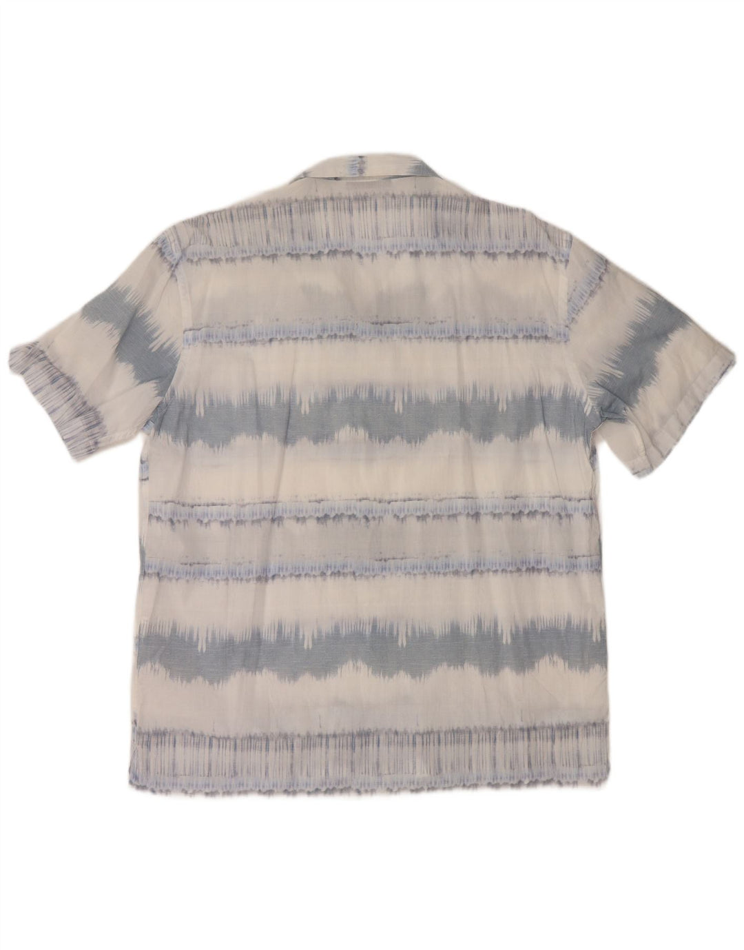 Cămașă cu mânecă scurtă ZARA pentru bărbați, bumbac cu dungi XL albastre