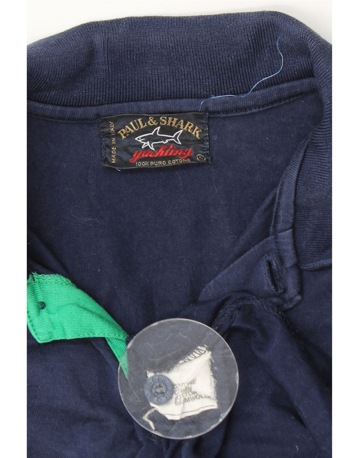 Cămașă polo pentru bărbați PAUL & SHARK, bumbac, albastru bleumarin