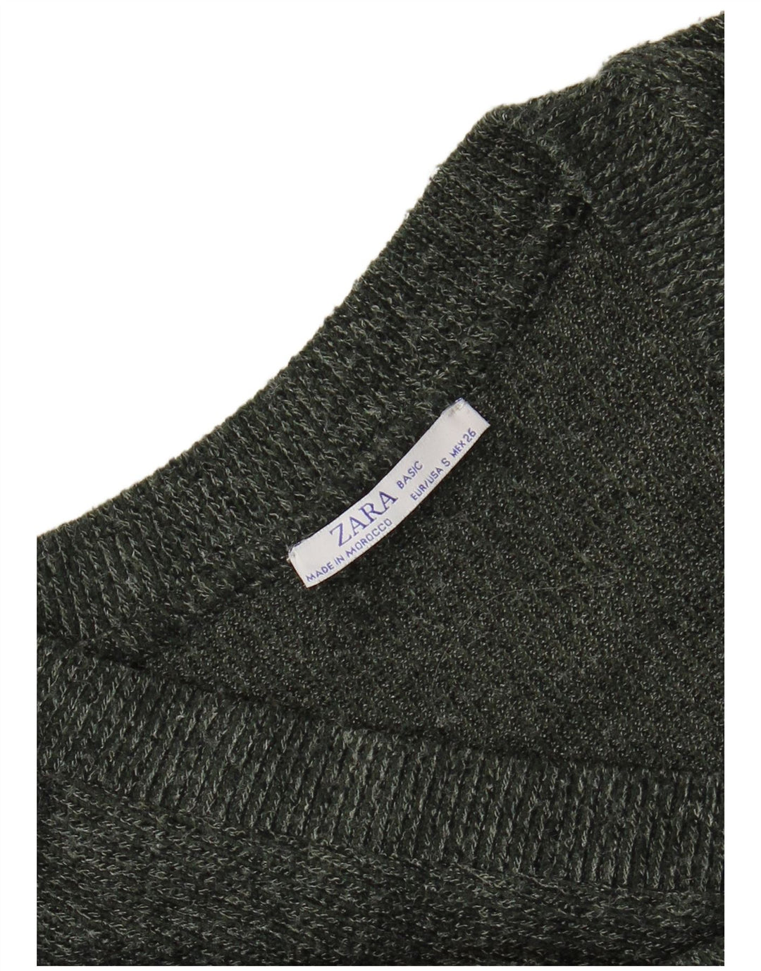 Pulover pentru femei cu decolteu în V Zara UK 10 Mic Gri
