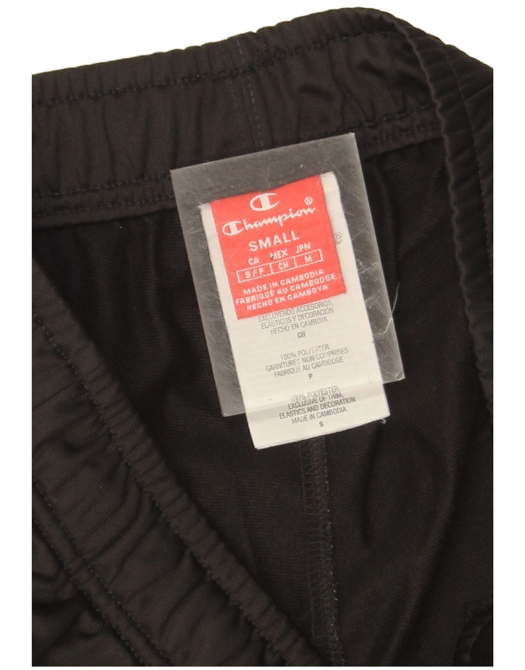 Pantaloni de trening pentru bărbați Champion Pantaloni de jogging Mici Poliester negru