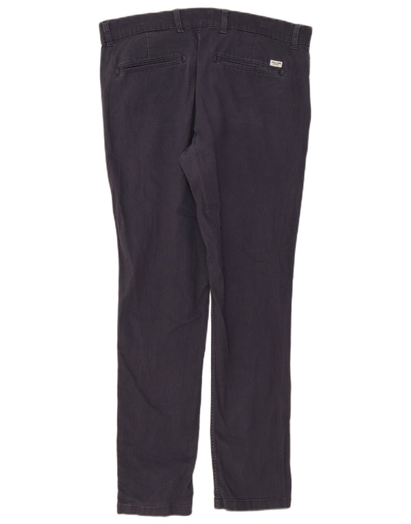Pantaloni chino slim pentru bărbați Jack & Jones L34 L29 bumbac bleumarin