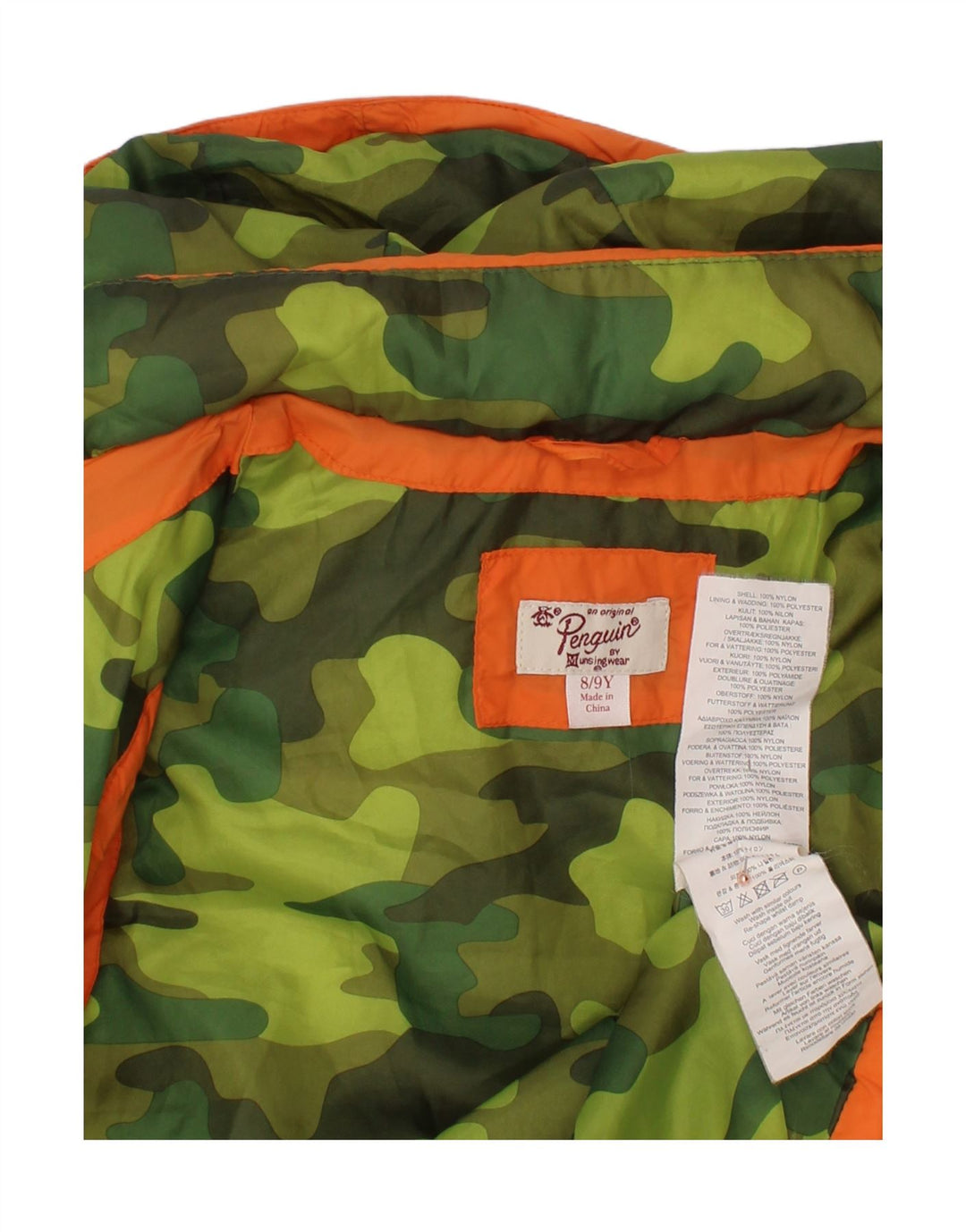 PENGUIN Gilet Captusit cu gluga pentru baieti 8-9 ani Poliester portocaliu