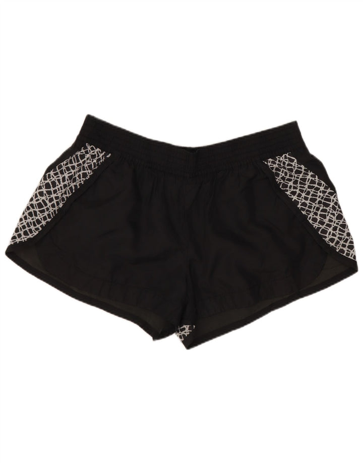 Pantaloni scurti sport NIKE pentru femei UK 14, mari, negru, poliester geometric