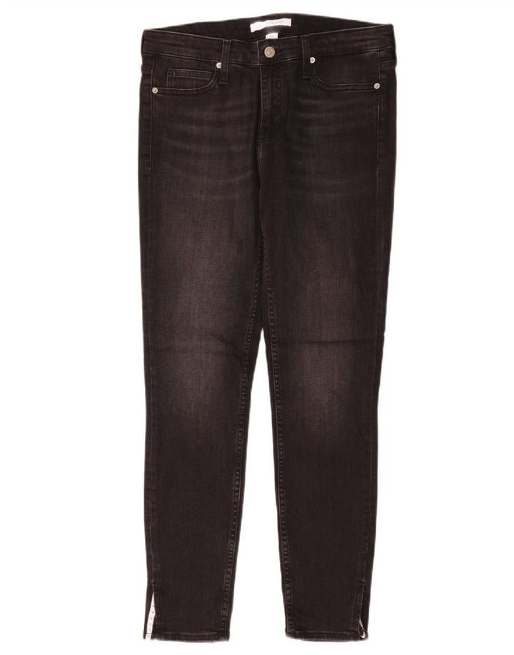 Blugi skinny de damă CALVIN KLEIN W29 L28 bumbac negru