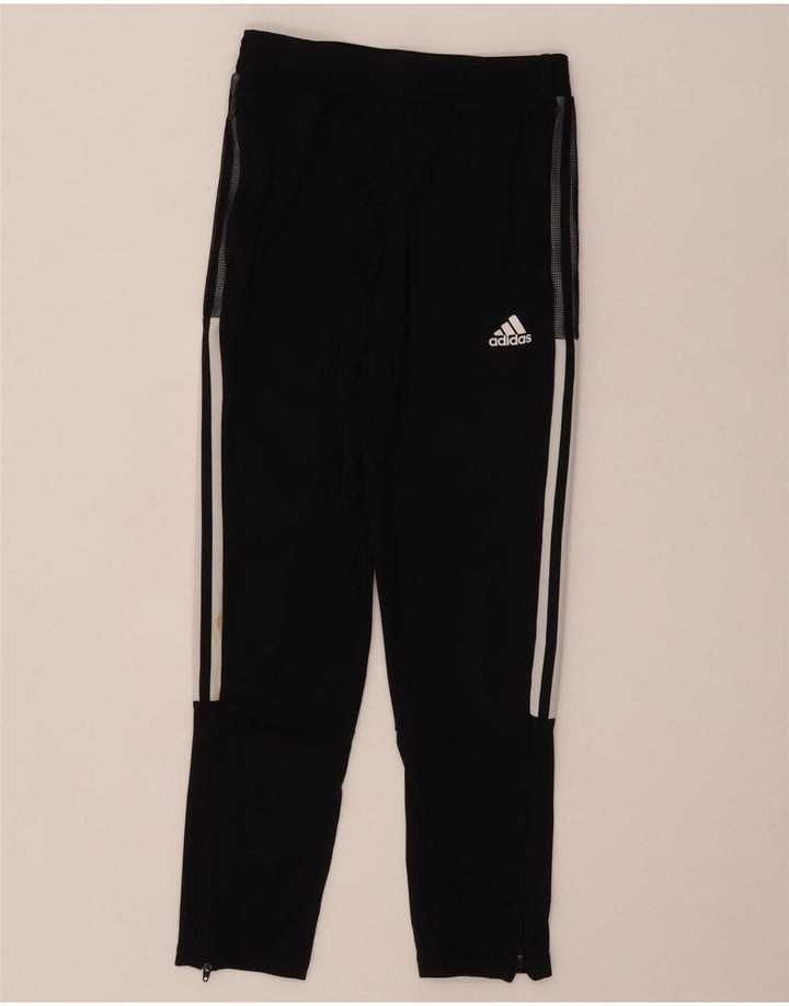 Pantaloni de trening Adidas baieti 11-12 ani poliester negru