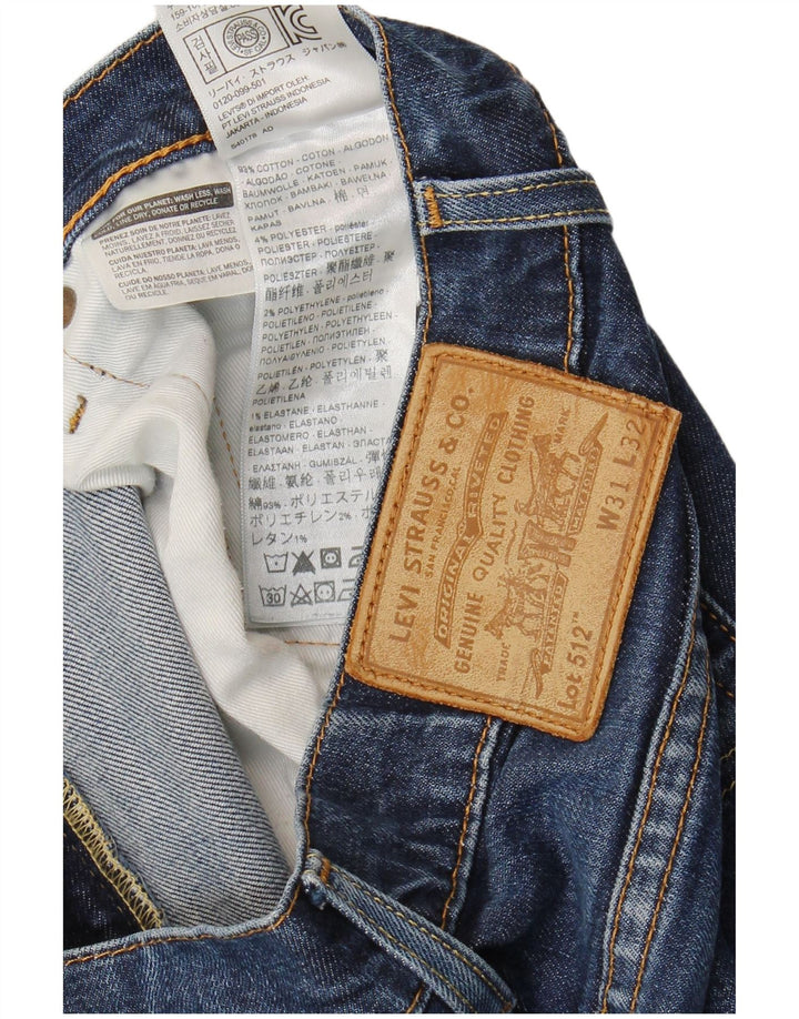 Levi's 512 Slim Tapered Jeans W31 L32 bumbac bleumarin pentru bărbați