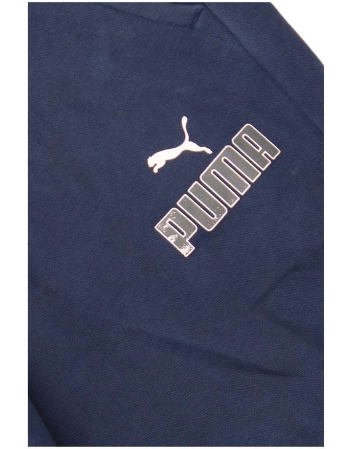 Pantaloni de trening Puma Grafic pentru bărbați Pantaloni de jogging Medium Bleumarin