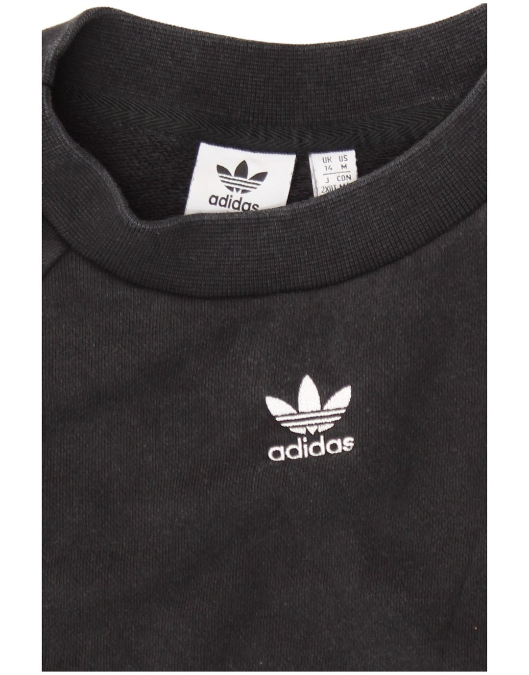 Pulover adidas pentru femei UK 14 bumbac mediu negru