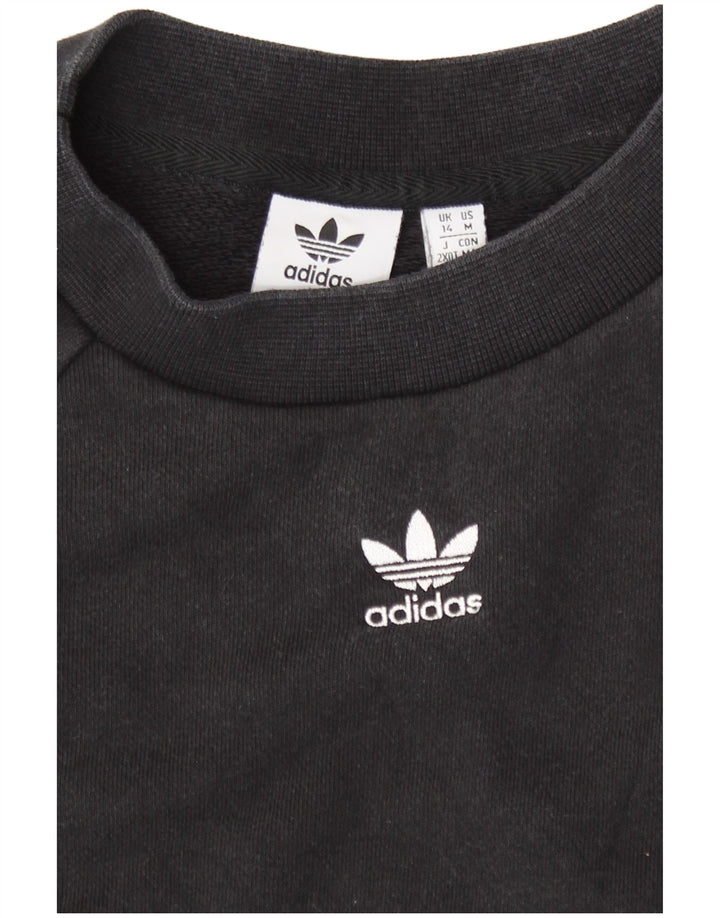 Pulover adidas pentru femei UK 14 bumbac mediu negru