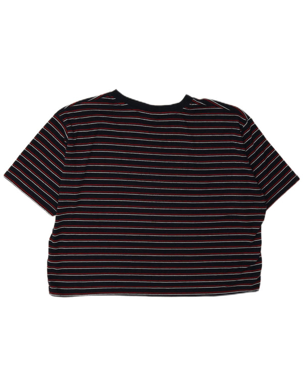 Topshop Womens Oversized T-Shirt Top UK 16 Large Navy Blue Striped
