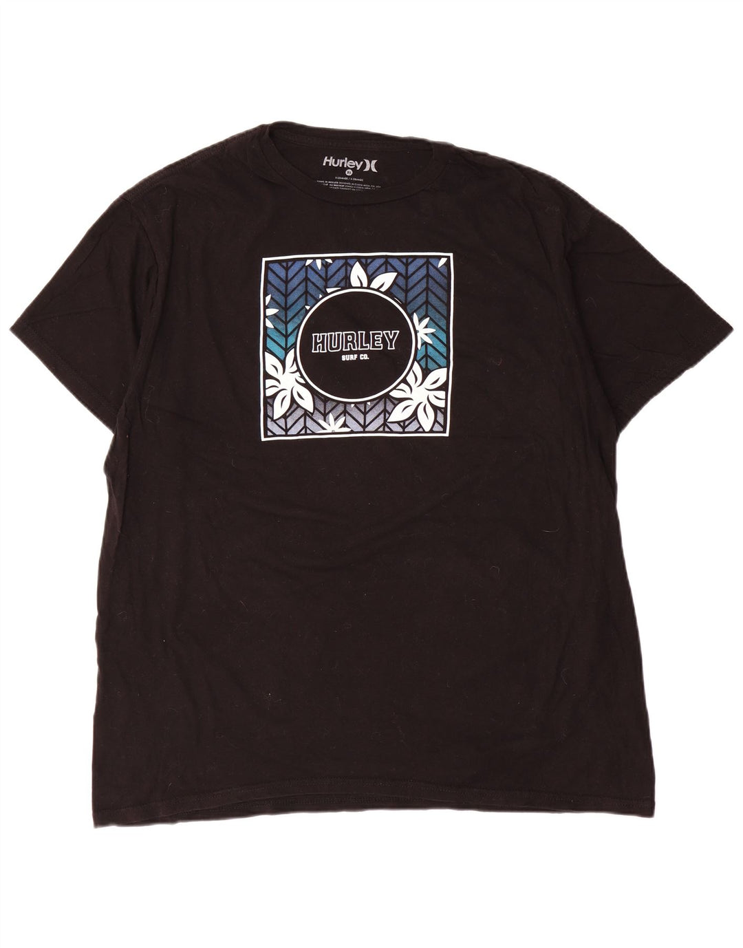 Tricou grafic pentru bărbați Hurley Top XL Negru