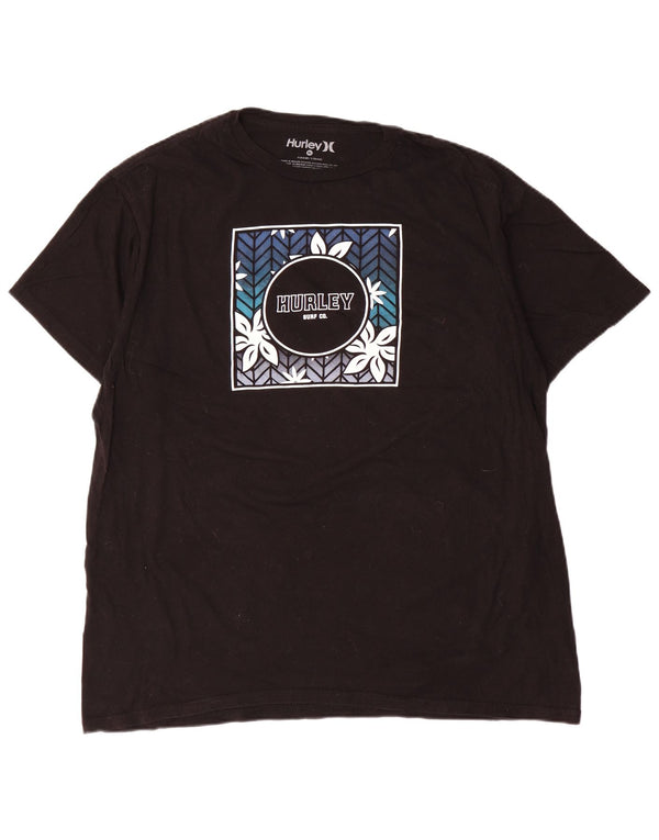 Tricou grafic pentru bărbați Hurley Top XL Negru