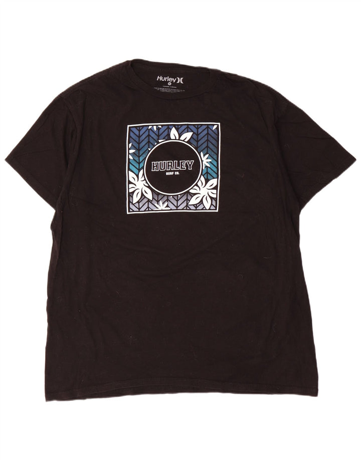 Tricou grafic pentru bărbați Hurley Top XL Negru