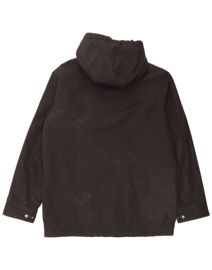 Jachetă de vânt cu glugă Levi's pentru bărbați UK 38 Poliester mediu negru