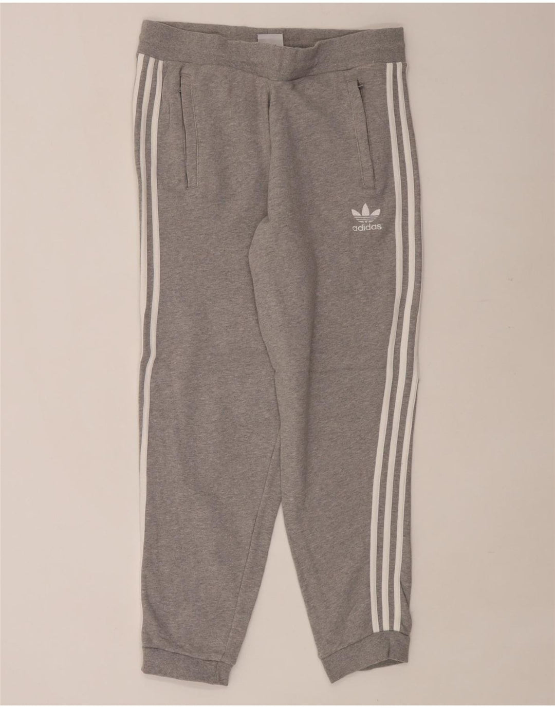 Pantaloni de trening ADIDAS pentru bărbați Joggeri mari, gri bumbac