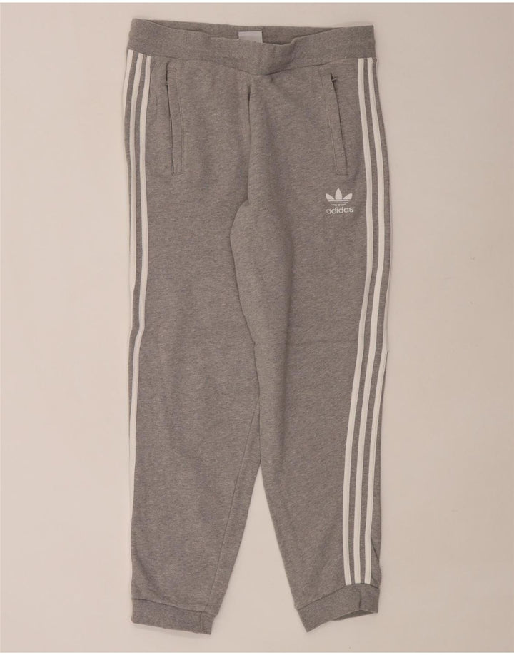 Pantaloni de trening ADIDAS pentru bărbați Joggeri mari, gri bumbac