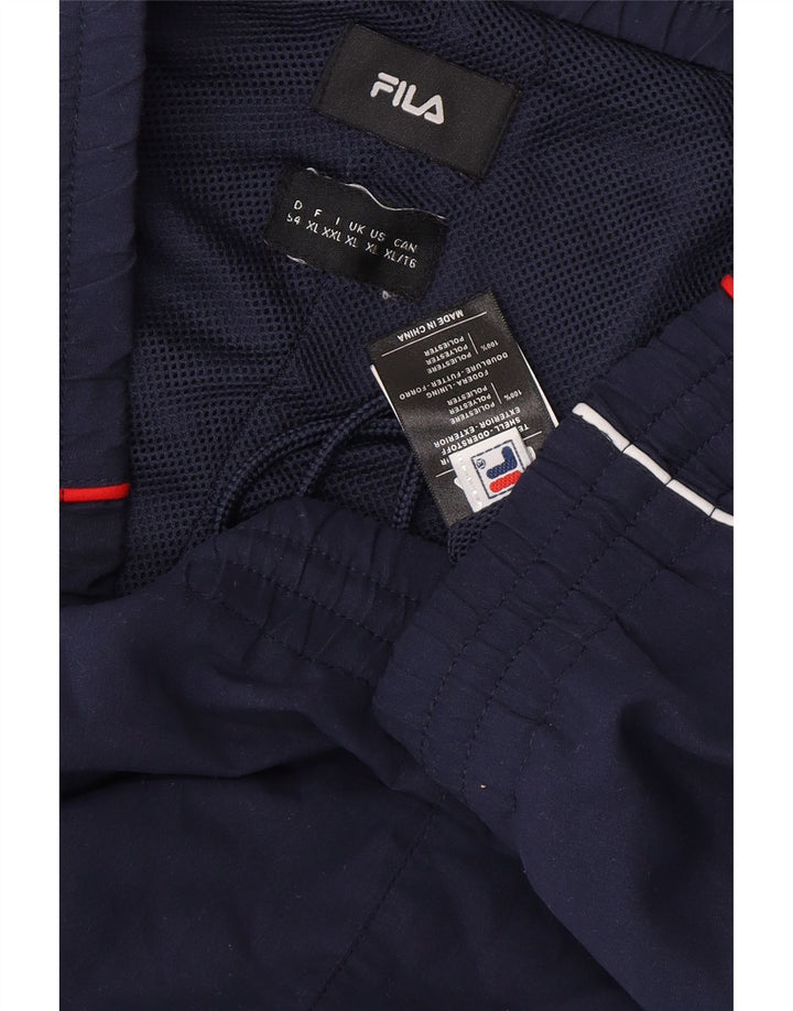 FILA Mens Tracksuit Trousers XL  Navy Blue Polyester Vintage Fila and Second-Hand Fila from Messina Hembry 