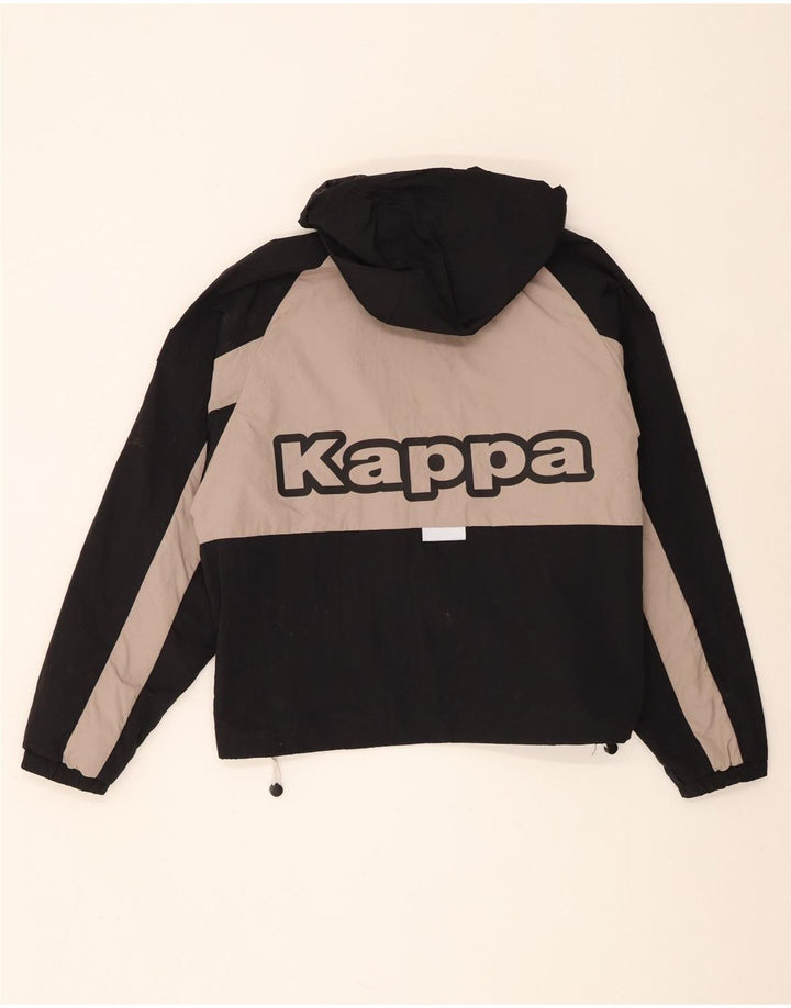 Jachetă Windbreaker Oversized Graphic pentru femei Kappa UK 14 Medium Black