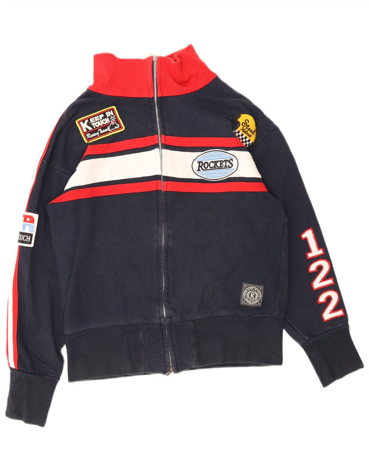 Trening pentru bărbați Vintage Motorstyle Top Jachetă mică, bleumarin, retro