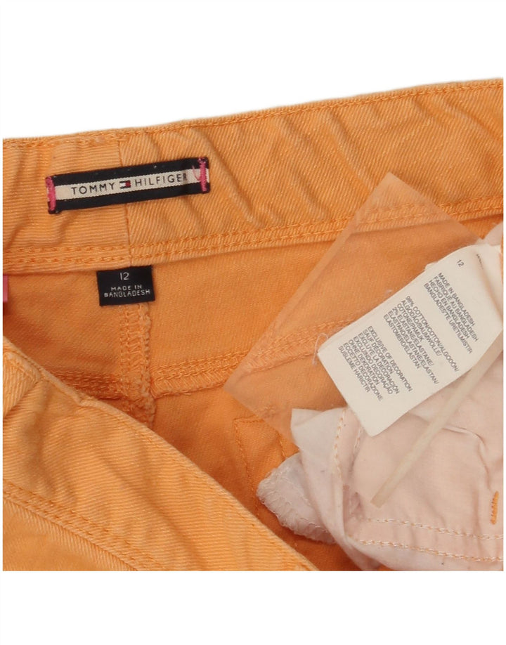 TOMMY HILFIGER Pantaloni skinny casual pentru fete 11-12 ani W25 L27 portocaliu