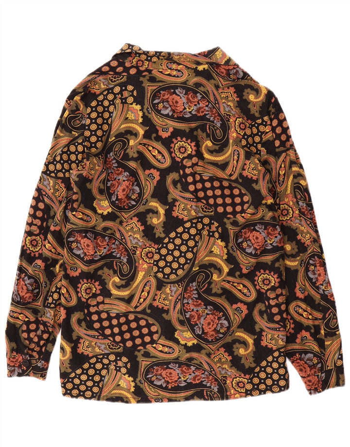 Bluză Cămașă Vintage Femei IT 44 Medium Multicolor Paisley