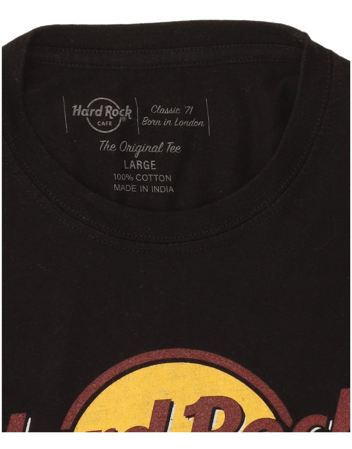 HARD ROCK CAFE Tricou grafic Vienna pentru femei Top UK 14, mare, negru, bumbac