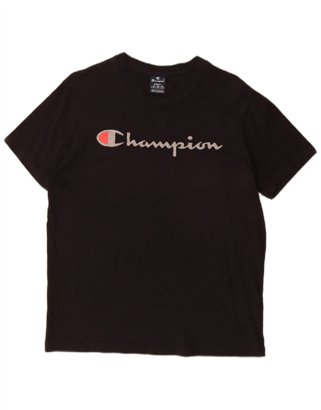 Tricou grafic pentru bărbați CHAMPION Top mic bumbac negru