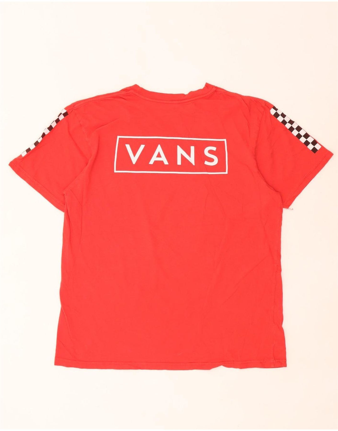 Tricou grafic pentru bărbați Vans Classic Fit Top mare din bumbac roșu