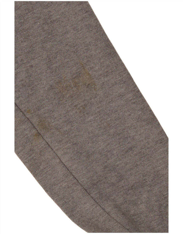 Pulover Nike pentru femei cu fermoar, UK 10, bumbac gri mic