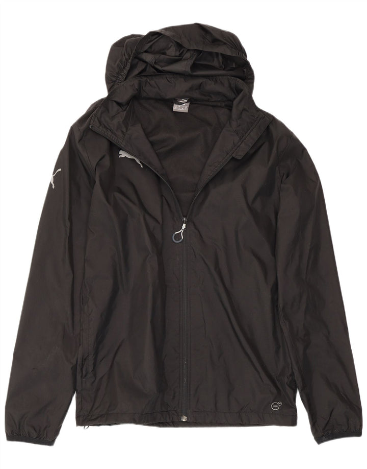 Jachetă de ploaie cu glugă Puma pentru bărbați UK 38 Medium Black Nylon