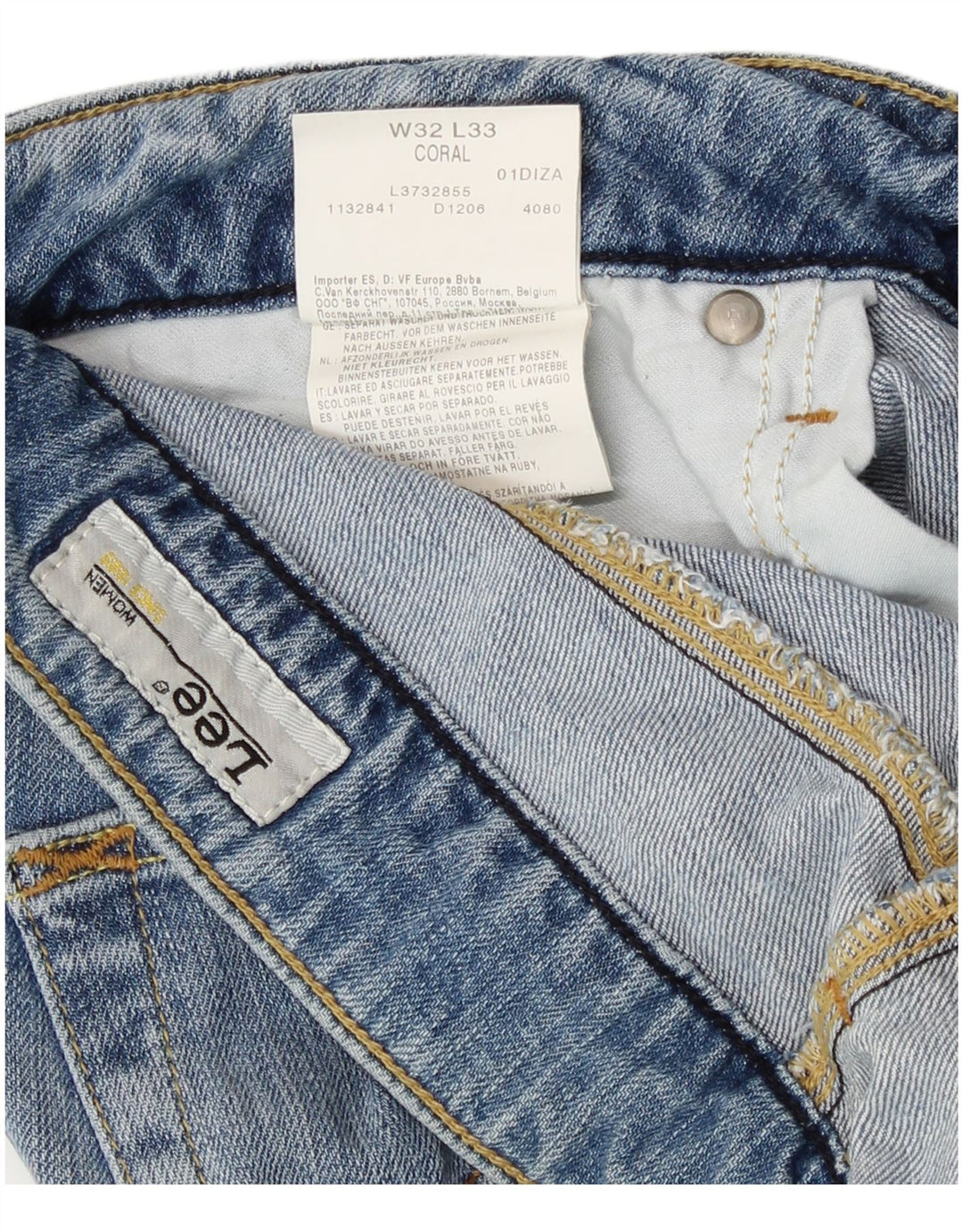 Blugi Lee Coral Bootcut W32 L29 Bumbac albastru