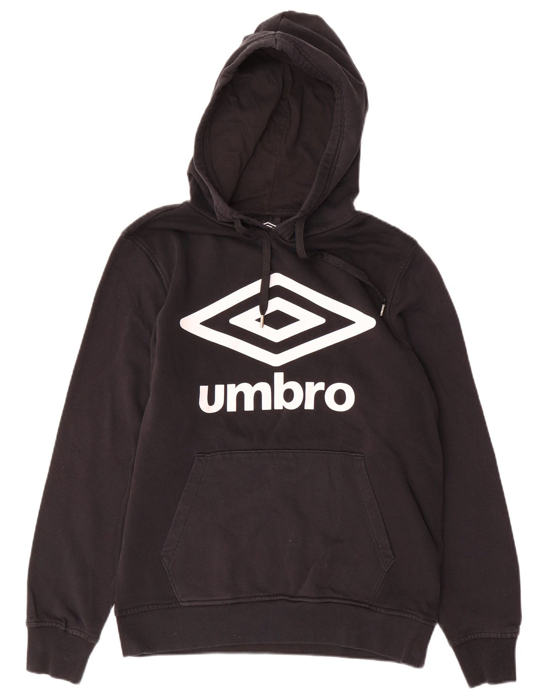 UMBRO Pulover cu glugă grafic pentru bărbați, bumbac mediu negru