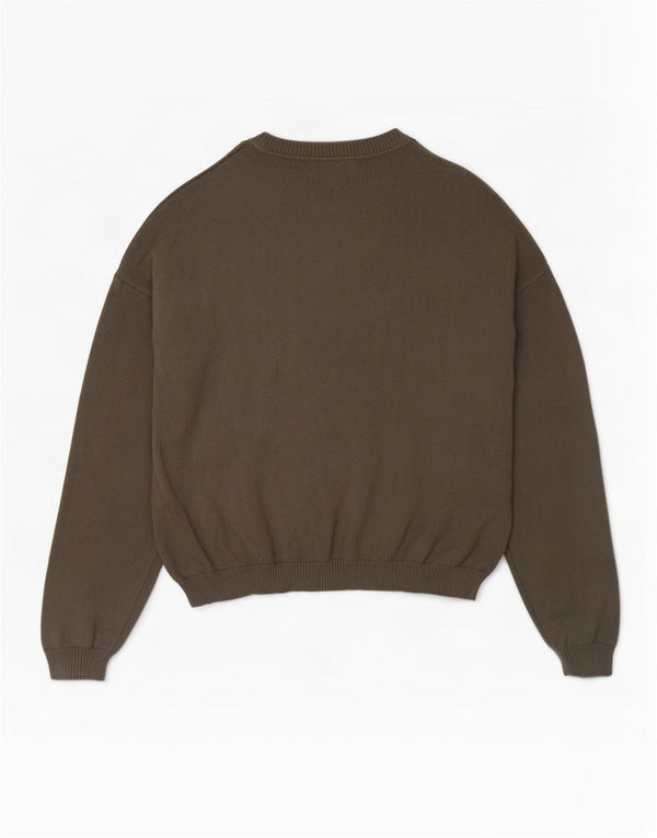 Eddie Bauer Pulover pentru bărbați cu gât roșu, XL, bumbac gri