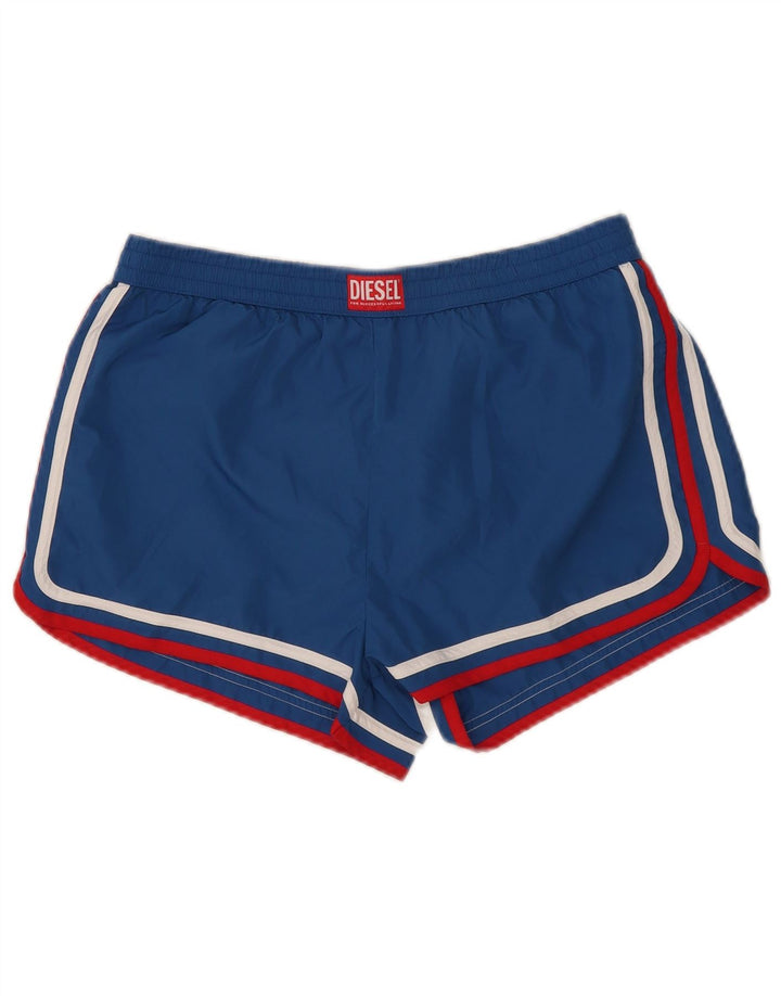 Pantaloni scurți sport pentru băieți Diesel 15-16 ani poliester cu dungi albastre