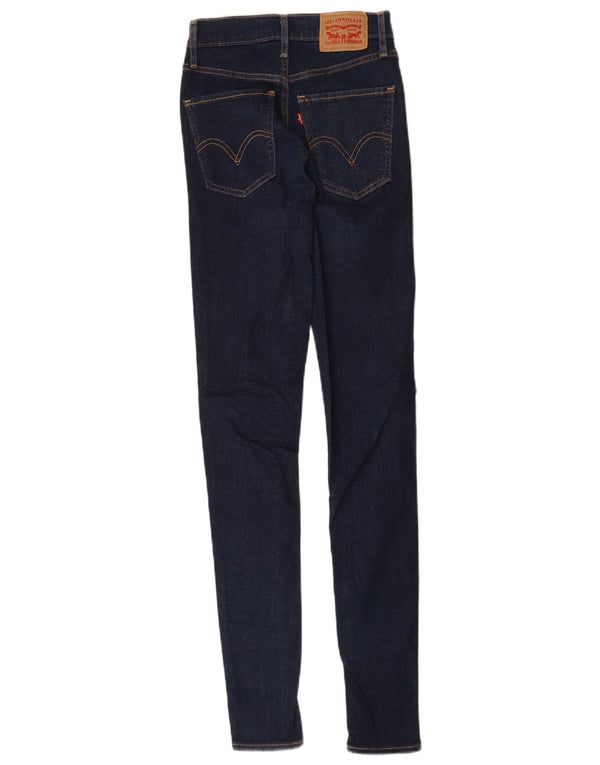 Blugi super skinny pentru femei Mile High Levi's W25 L31 bumbac bleumarin