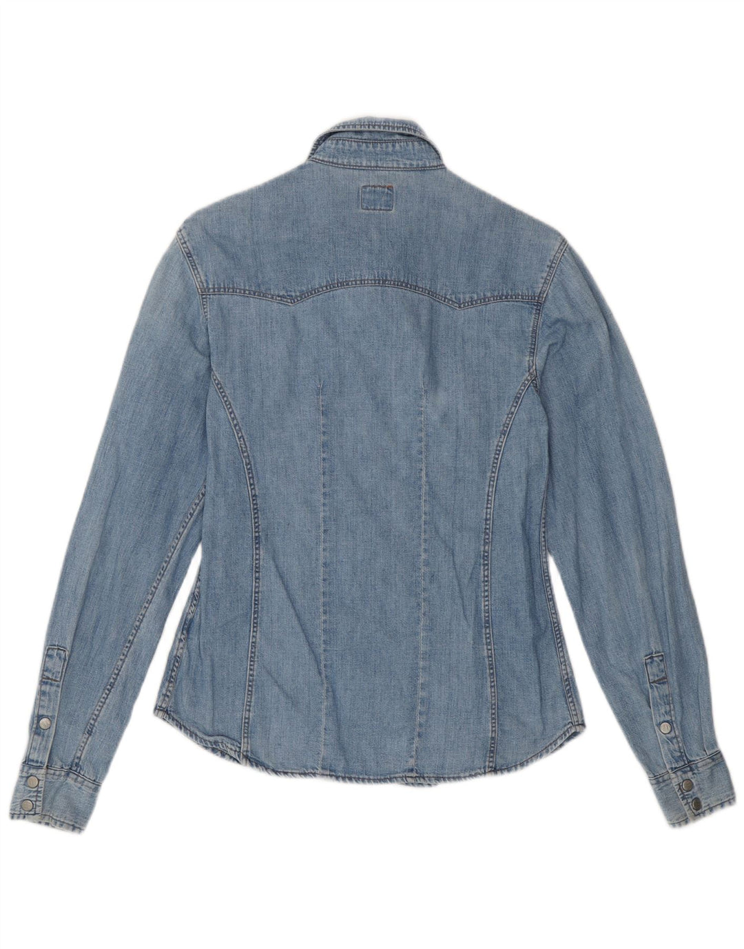 Cămașă denim OXXY pentru femei UK 12, bumbac albastru mediu
